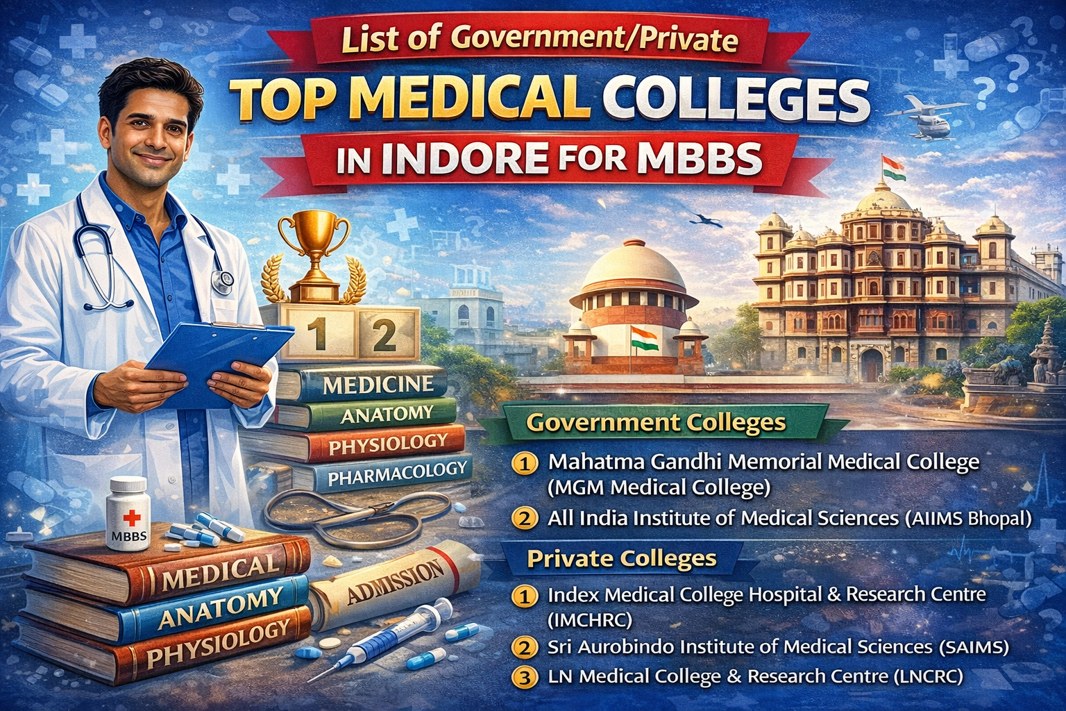 List of Government/Private Top Medical Colleges in Indore for MBBS